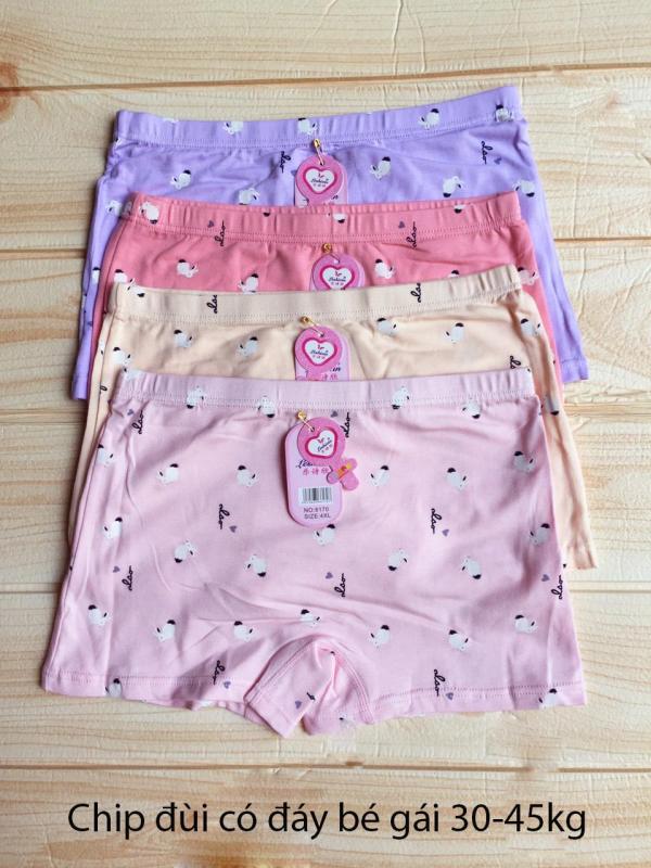 Nơi bán Quần lót bé gái 30-45 kg - Combo 4 quần chip đùi có đáy
