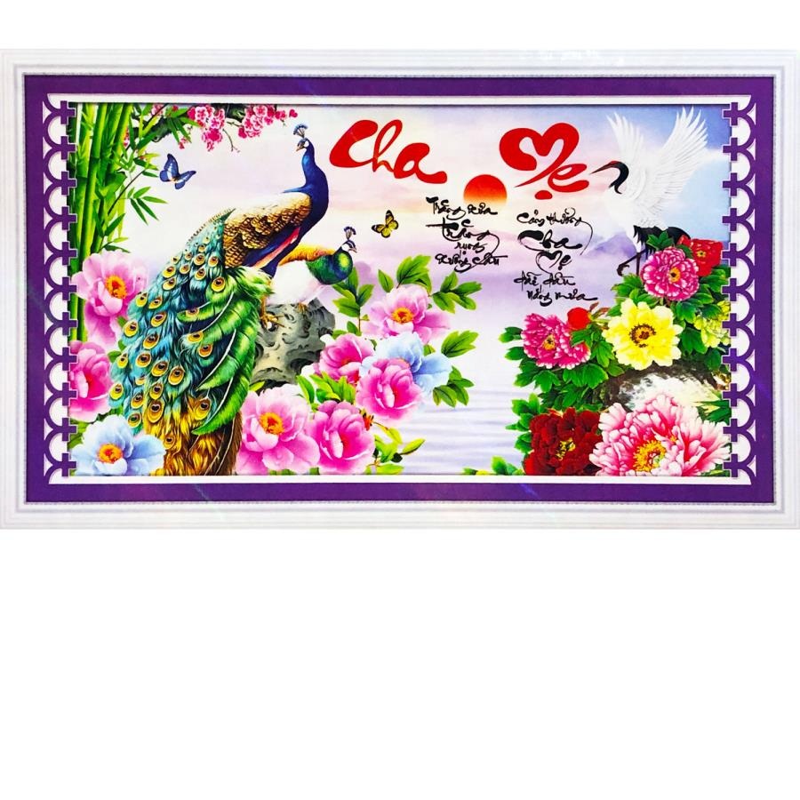 Tranh đính đá 5D - Cha Mẹ 39 -(TỰ ĐÍNH ĐÁ)