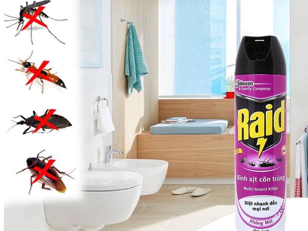 Chai Xịt Côn Trùng Raid 660ml
