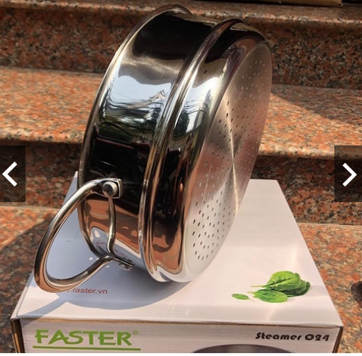 Xửng hấp FASTER 24cm (inox 304 cao cấp) Hàng Chính Hãng
