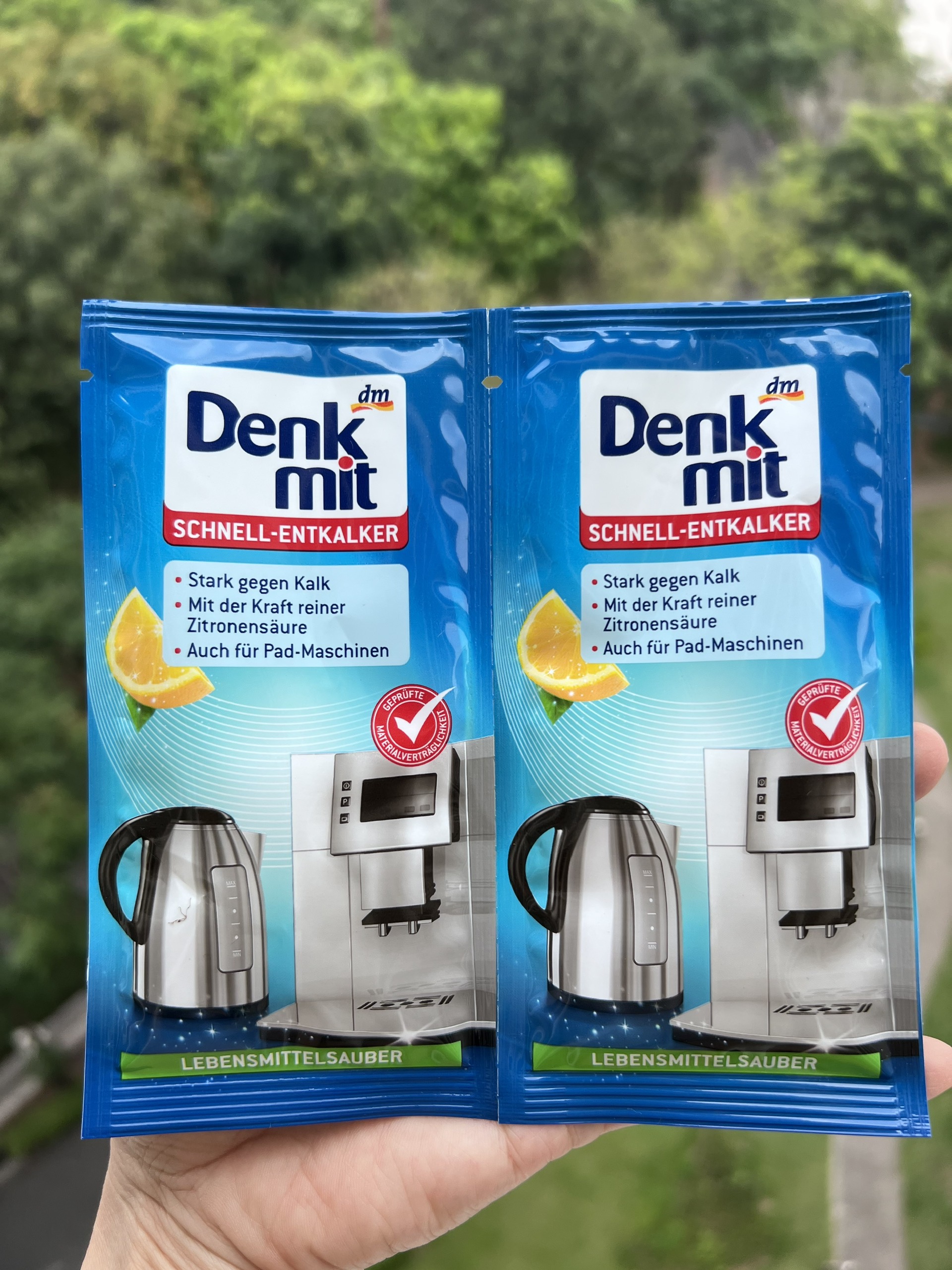 BỘT TẨY CẶN CHO ẤM SIÊU TỐC MÁY PHA CÀ PHÊ DENKMIT 25g NỘI ĐỊA ĐỨC