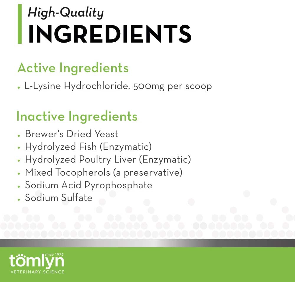 Bột Lysine tăng đề kháng cho mèo hãng Tomlyn (3.5oz - 100gr)