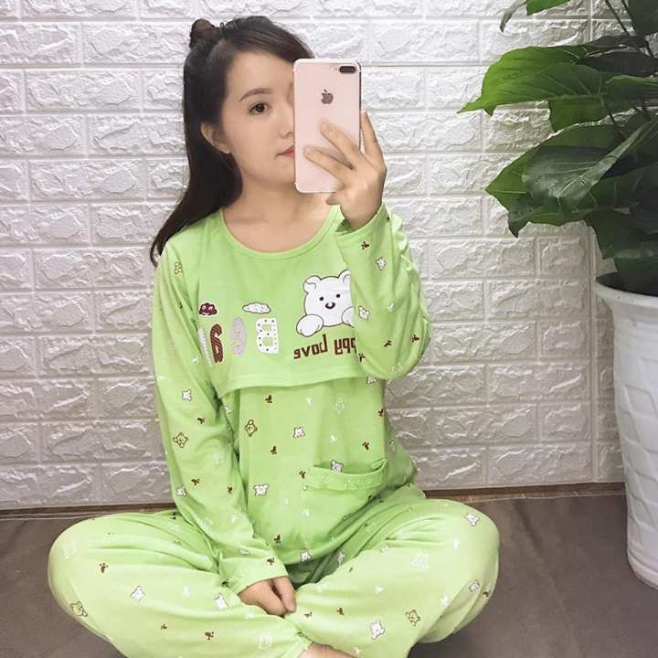 Bộ đồ sau sinh và cho con bú tiện lợi – Chipxinhxk >>> top1shop >>> lazada.vn