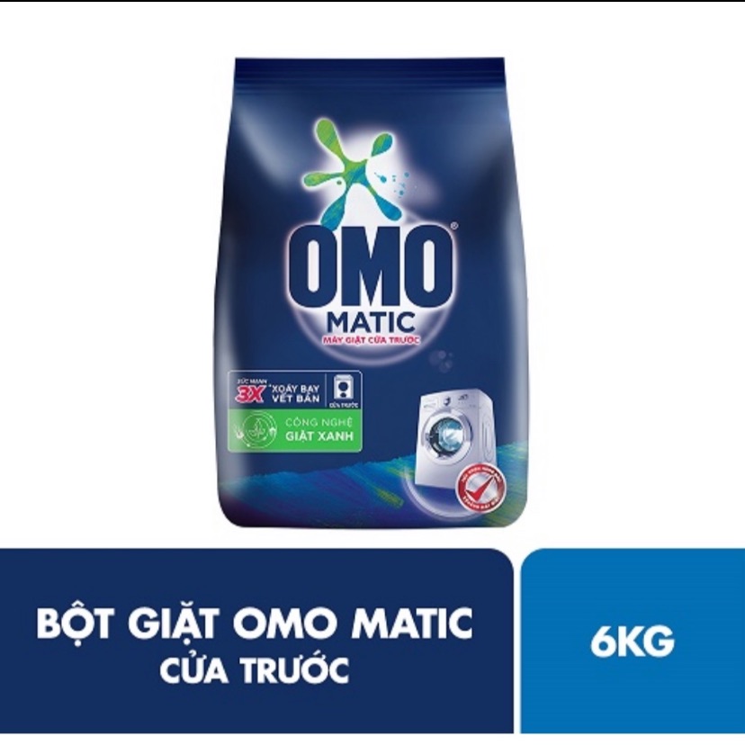 Bột giặt Omo matic cho máy giặt cửa trước 6kg