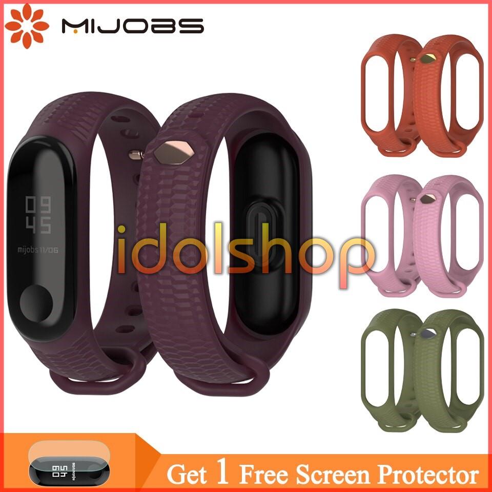Dây đeo MIJOBS nút gài kim loại cho Xiaomi Miband 3 Xiaomi Miband 4