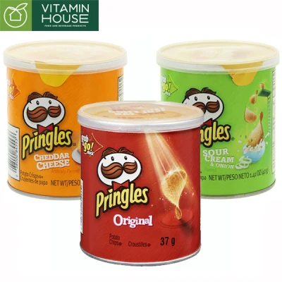 Snack khoai tây Mỹ Pringles Original - Sour Cream - Chedar Cheese 37g [Vitamin House]
