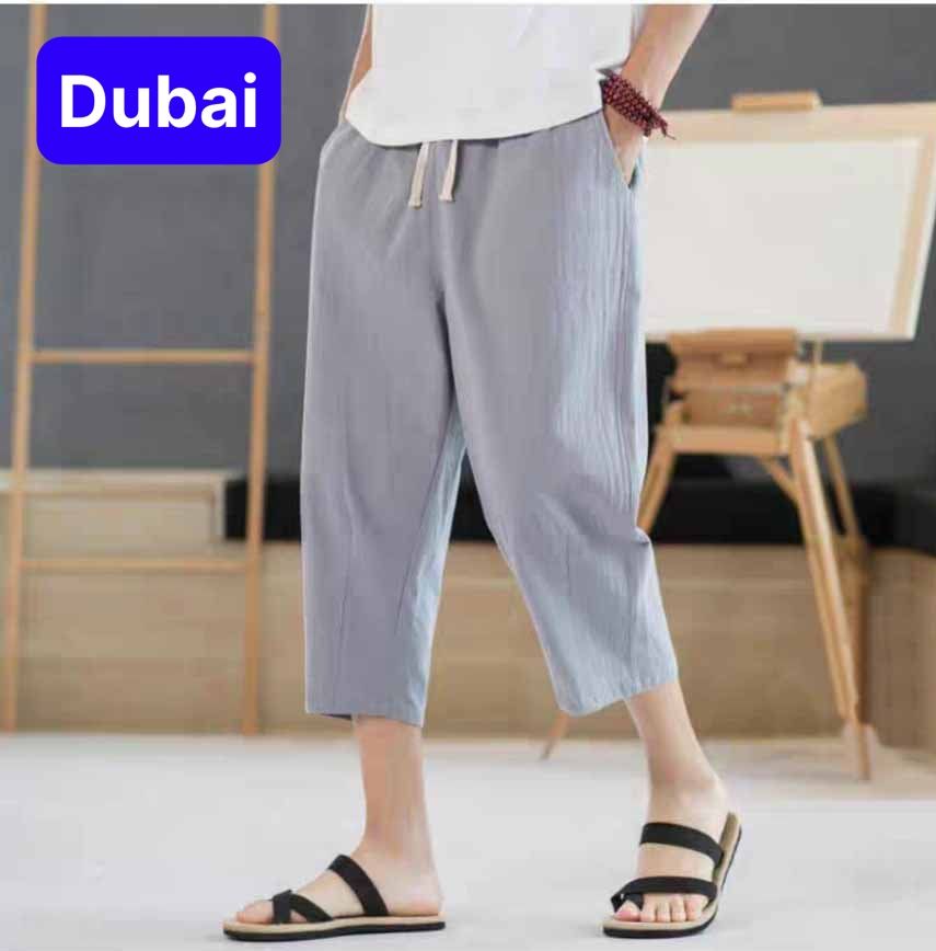 Quần đũi suông cạp chun dáng lỡ, quần đũi lững hè mát mẽ sang chảnh new - dubai