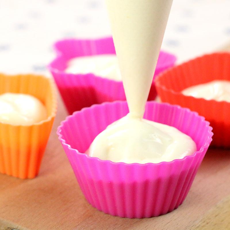 Nướng Bộ Tạo Khuôn Hình Bánh Bộ Tạo Khuôn Hình Bánh Muffin Bánh Nướng Bánh Trứng Cốc Giấy Silicone Không Dính Nướng Dụng Cụ