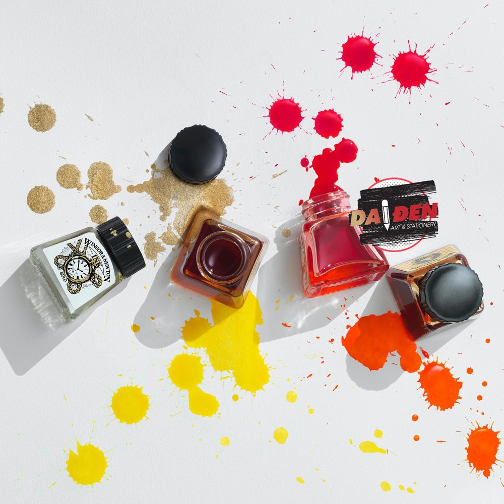 [HCM][ DA ĐEN] Mực Vẽ Và Calligraphy Winsor Newton 14ml