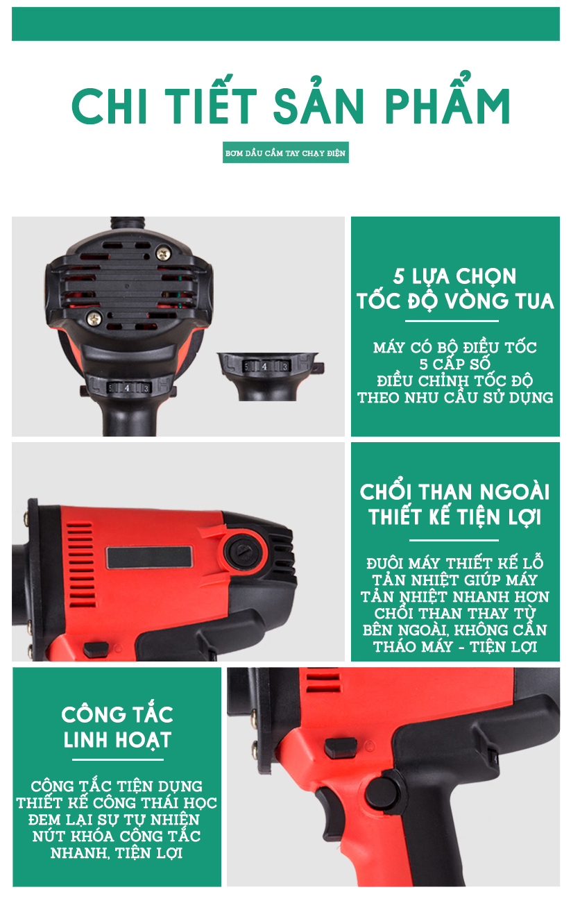 Bơm dầu nhớt điện A07 KCB - Công suất 680W