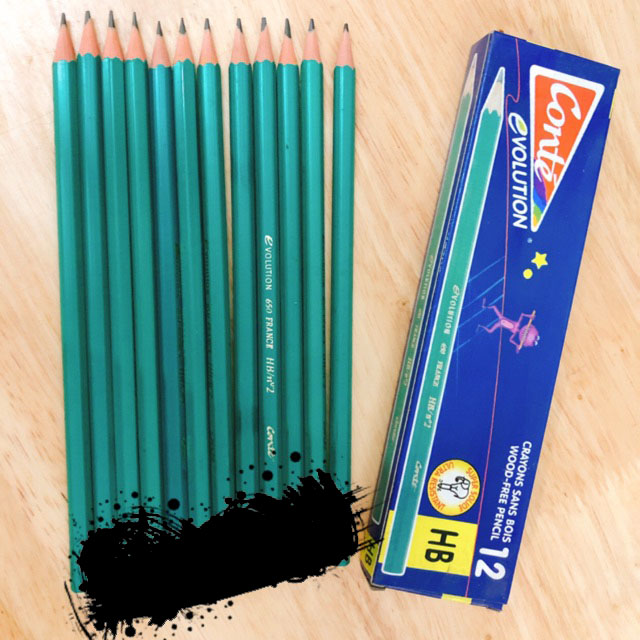 Bút chì Conte cao cấp hộp 12 cây - 2B