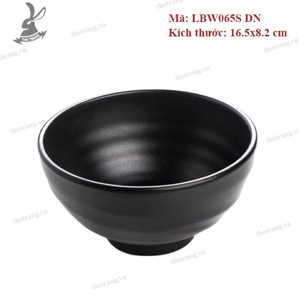 Tô chén bát xoắn màu đen cao cấp Hàn Quốc đủ size