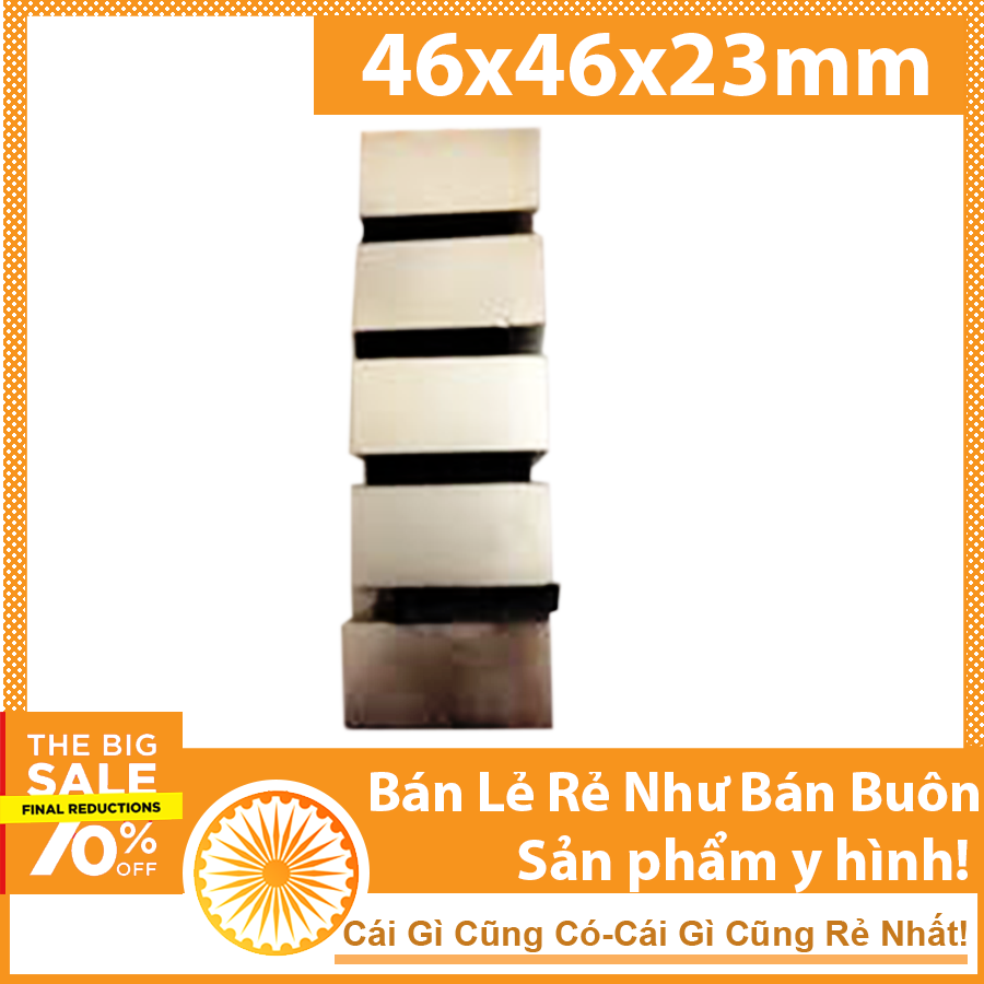 Nam châm đất hiếm có 46x46x23mm siêu mạnh