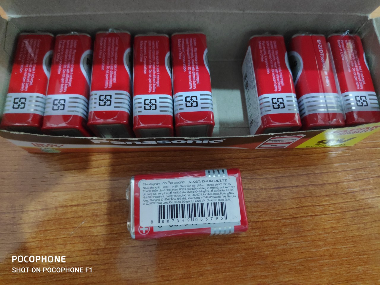 PIN 9V PANASONIC,PIN VUÔNG PANASONIC