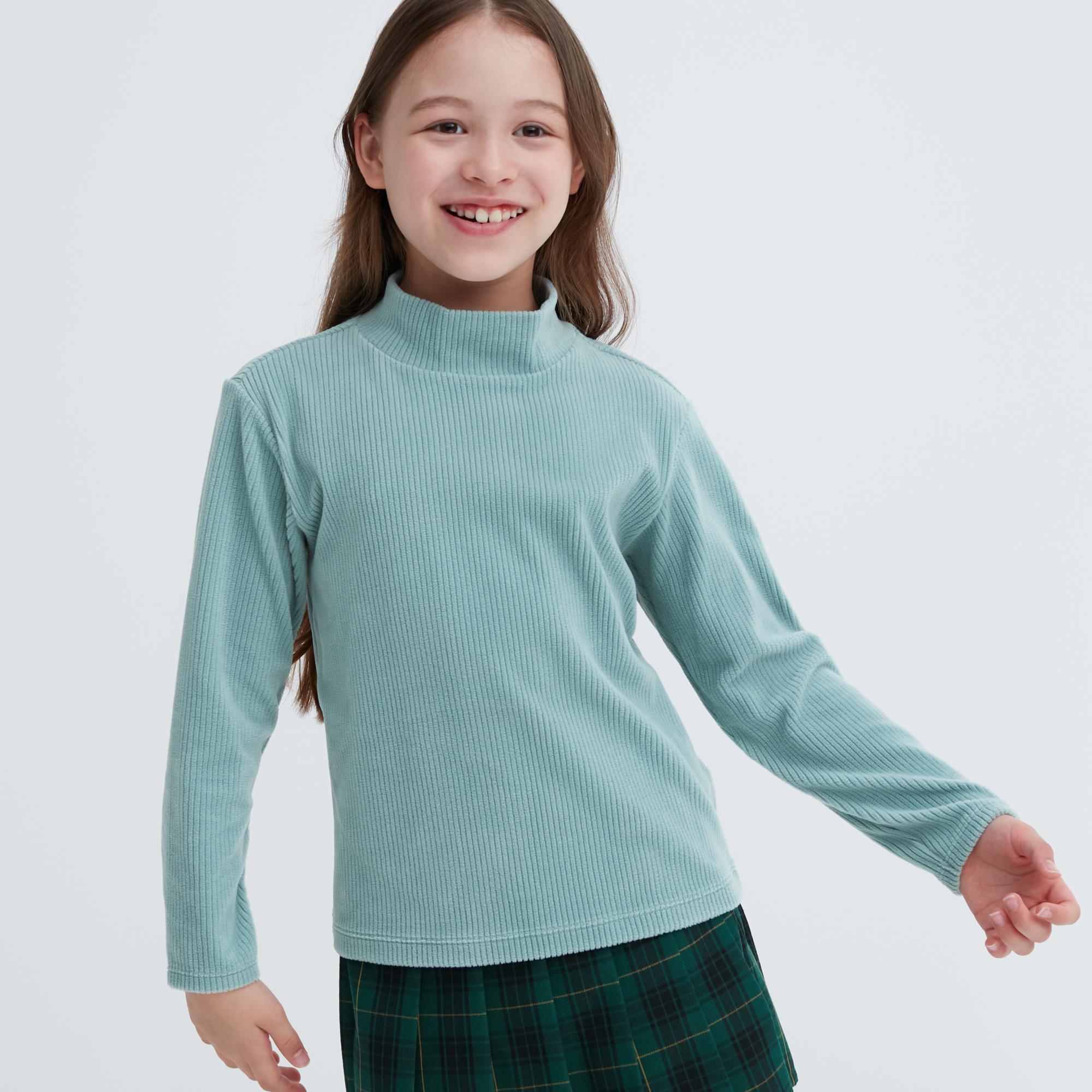 [Auth Uniqlo] Áo Nỉ Dạ Lông Cừu Cao Cổ Trẻ Em - Tag Nhật