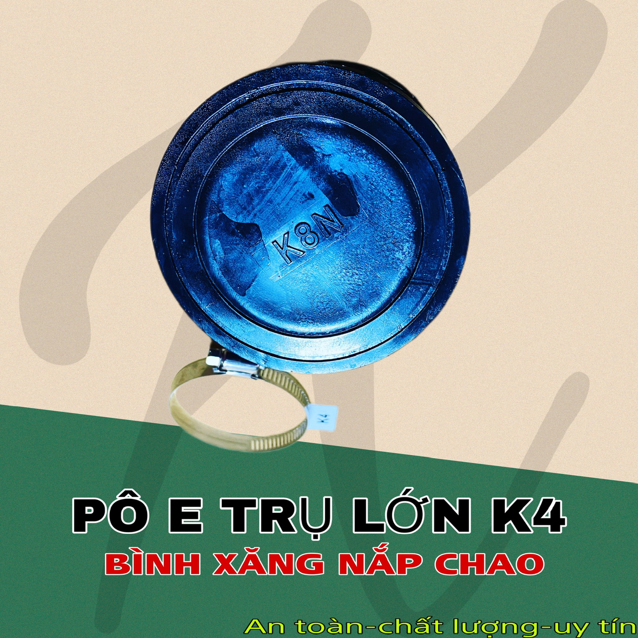 Pô e trụ lớn K4 gắng bình xăng nắp chao