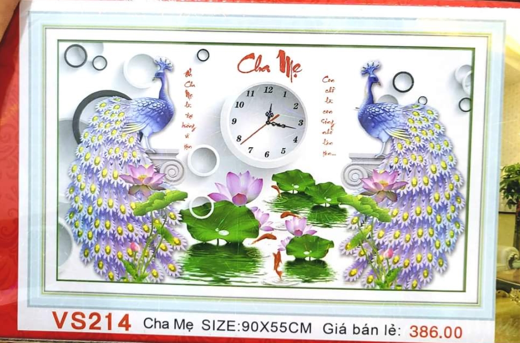 Tranh đính đá cha mẹ yn2099