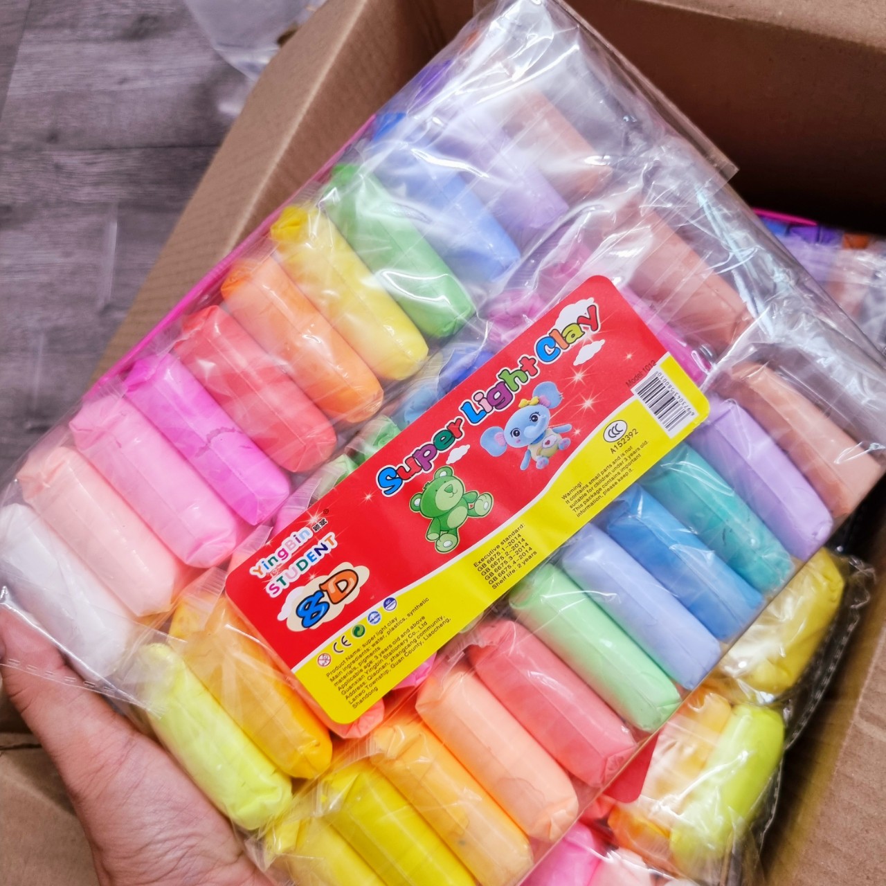 Set 36 màu đất sét nặn tự khô dễ thương