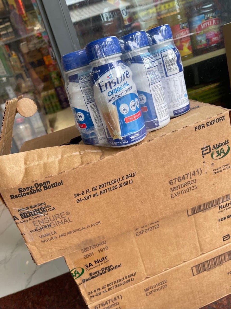 Thùng 24 Sữa nước Ensure Abbott 237ml/chai ( lốc 6 chai )