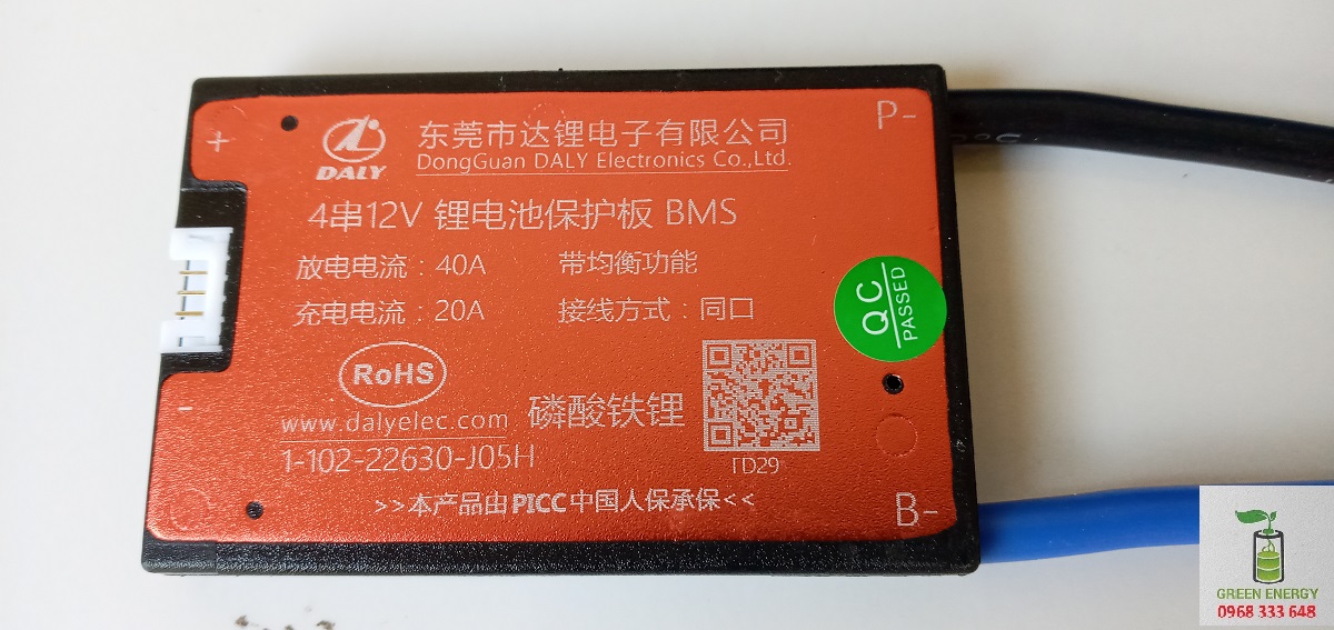 BMS DALY Mạch bảo vệ BMS DALY 12V 4S 40A