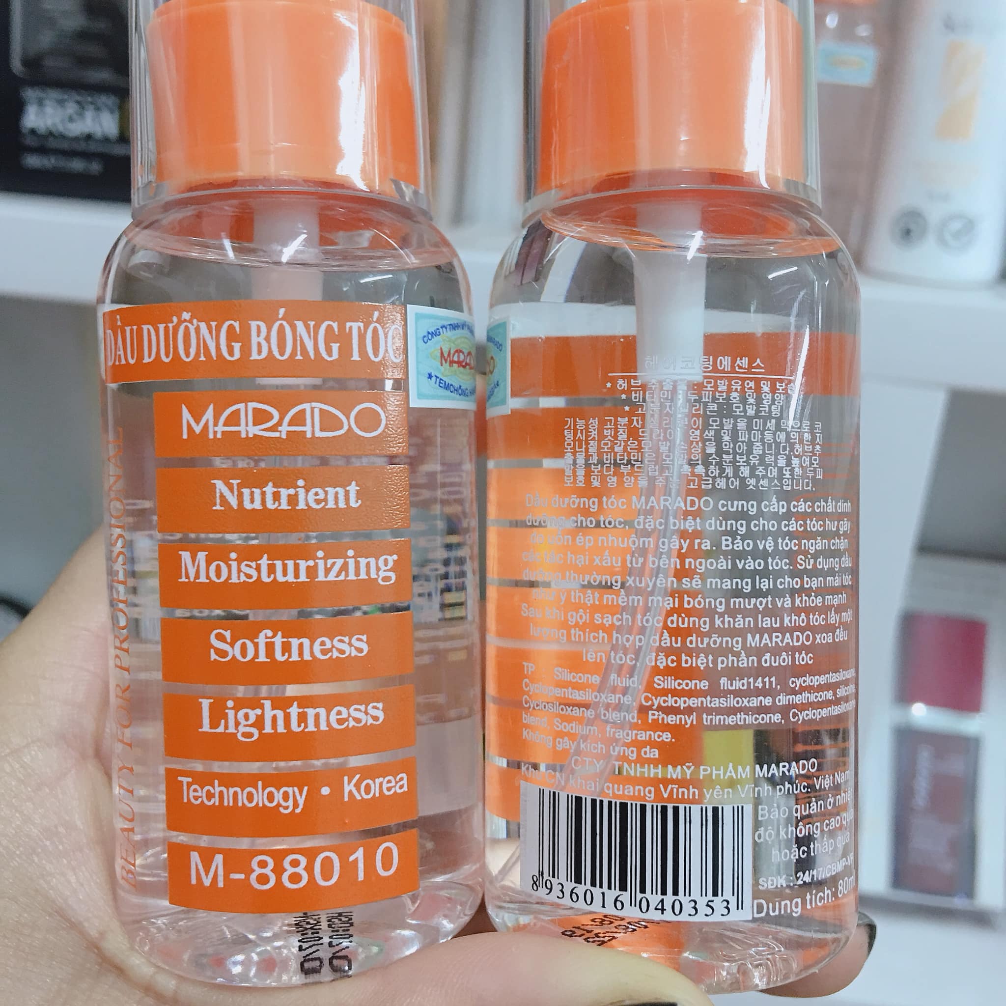 Tinh dầu dưỡng mềm và bóng tóc Marado 80ml