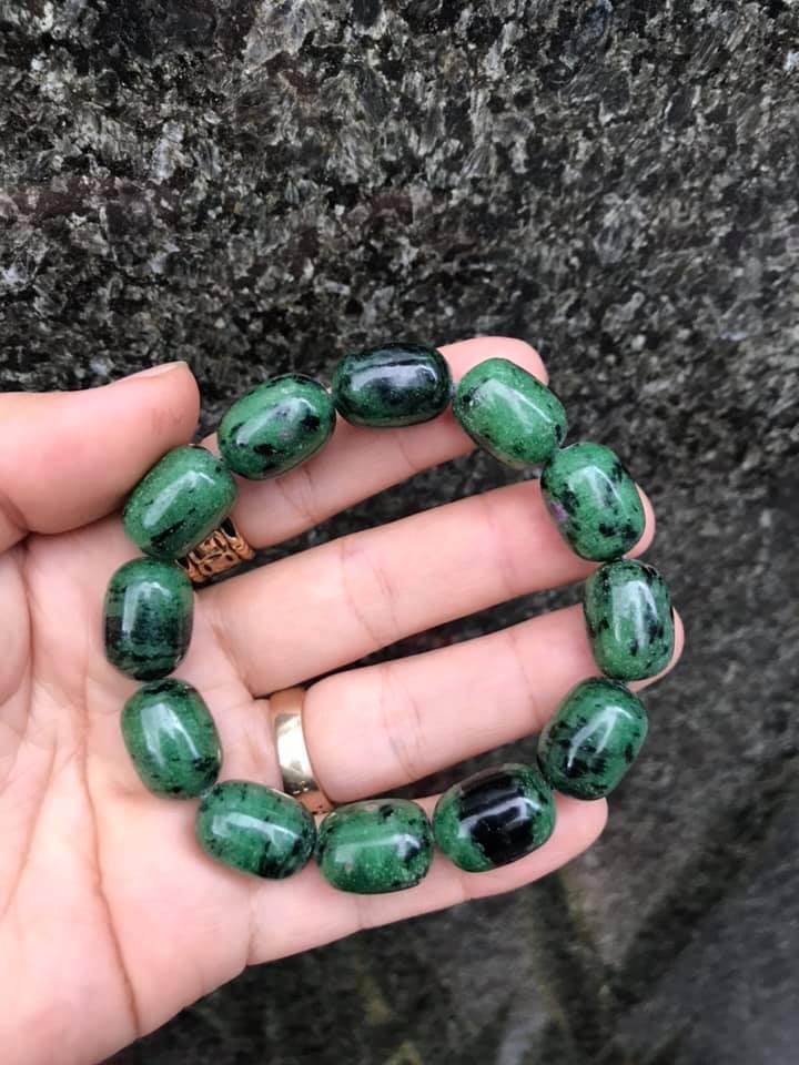 [HCM]VÒNG TAY LU THỐNG RUBY NAM PHI 12LY