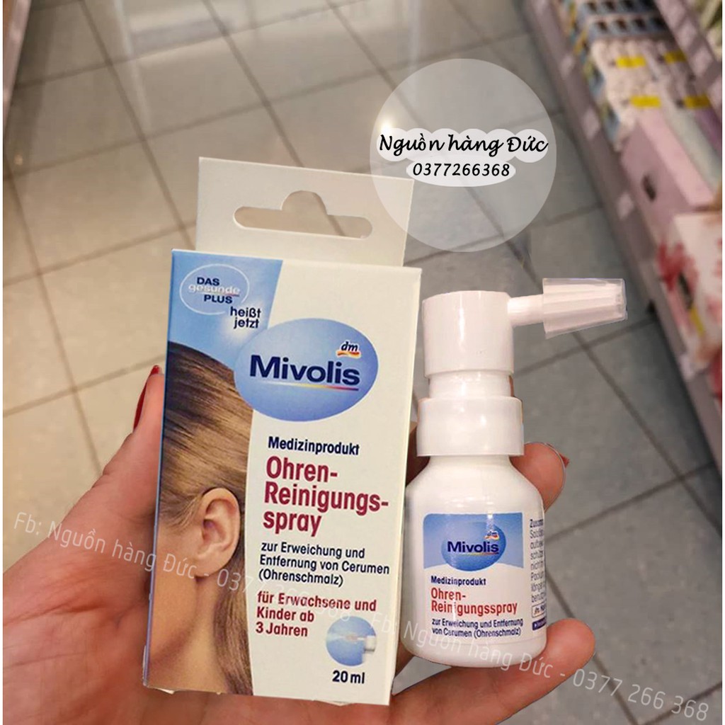 XỊT LÀM TAN RÁY TAI MIVOLIS ĐỨC - NGUỒN HÀNG ĐỨC