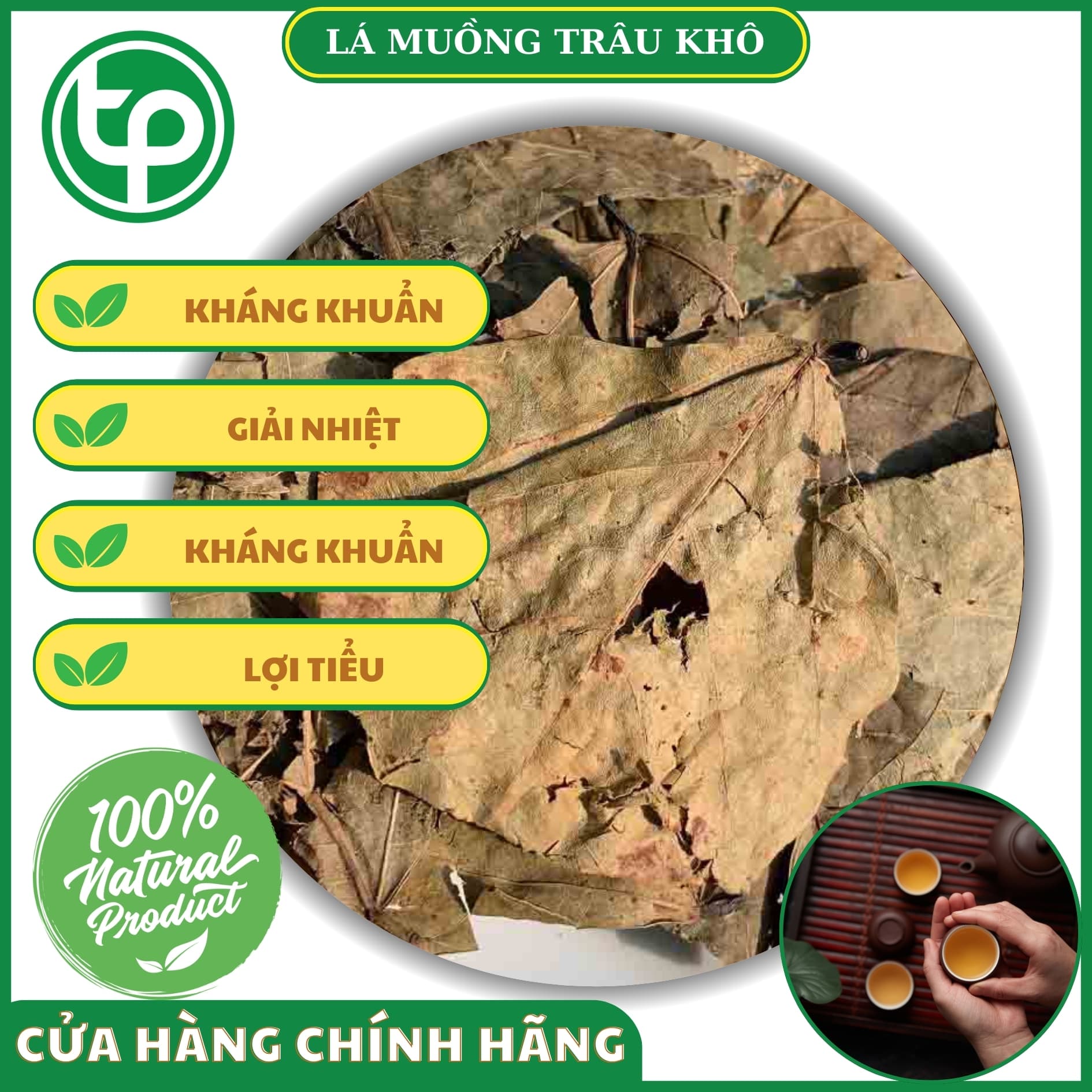 [HOT] Lá muồng trâu khô 1kg - Trà sạch thơm ngon bổ dưỡng - Thảo Dược Tấn Phát