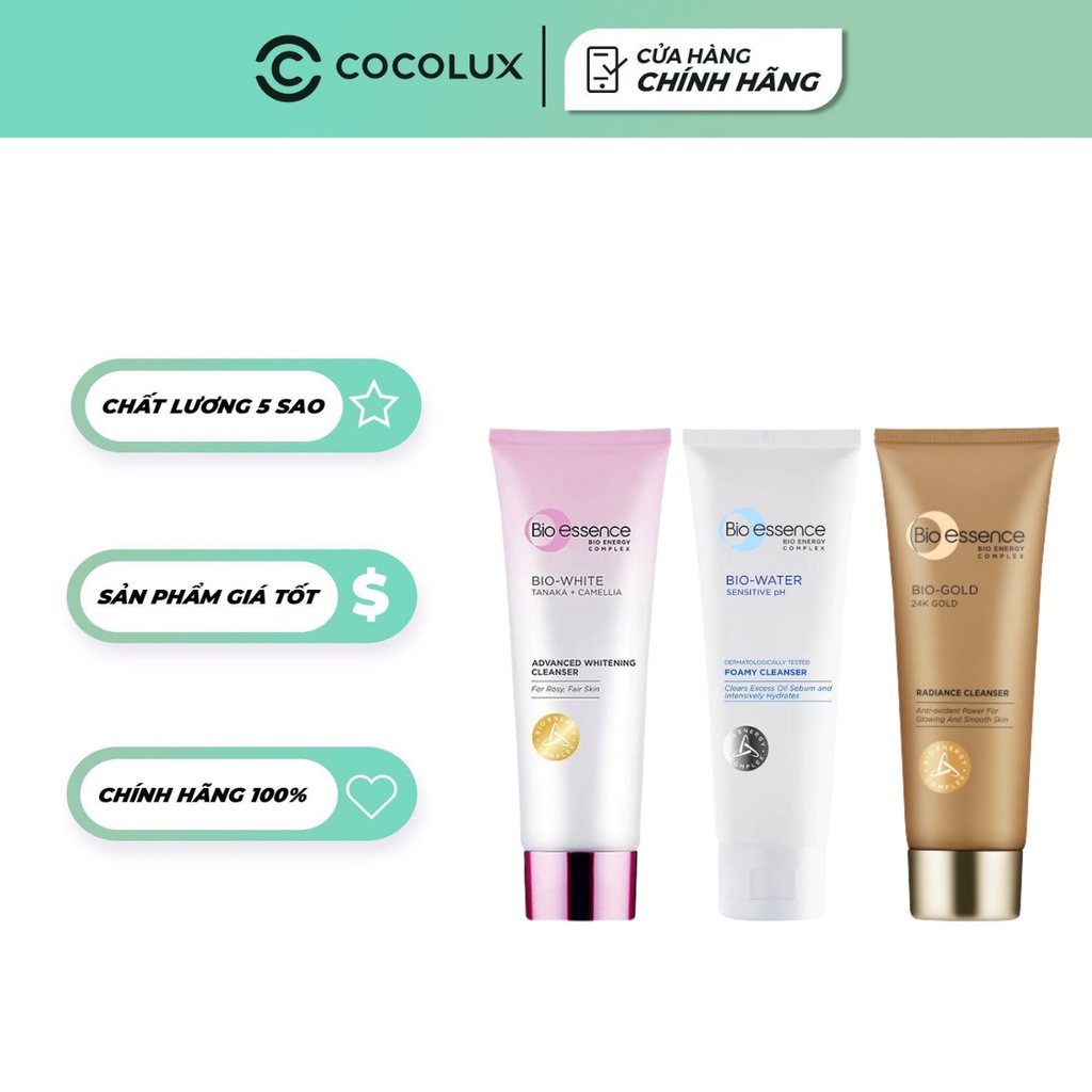Sữa rửa mặt Bio-Essence 100g [Coco Shop]
