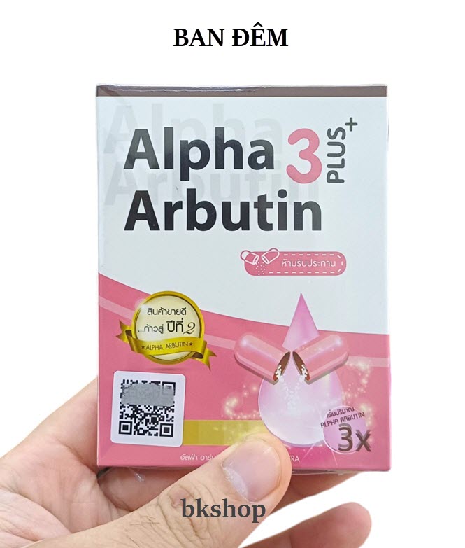 [Thái Lan] Viên Kích Trắng Alpha Arbutin 3 Plus Ngày - Đêm