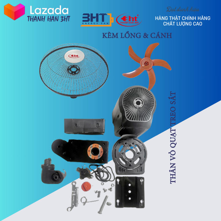 5 BỘ - VỎ QUẠT TREO THÂN SẮT FULL BỘ