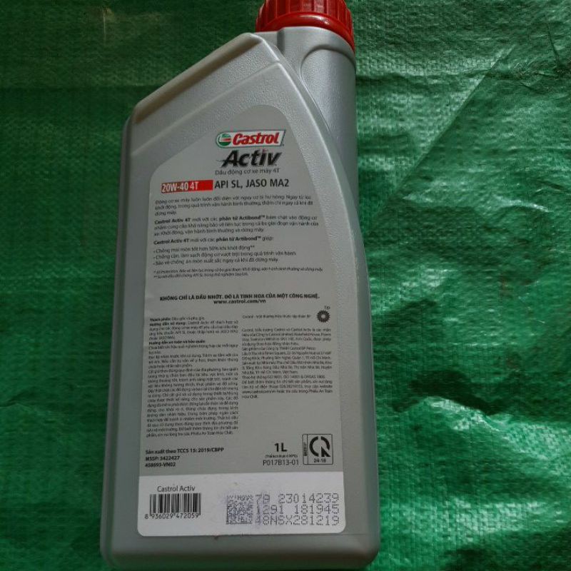Nhớt 4t Castrol Activ