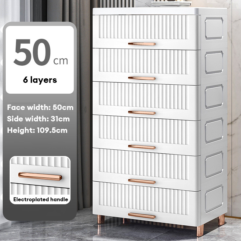 XMDS Storage cabinet, drawer type, plastic household living room, toy snack cabinet, storage cabinet, multi-layer clothes, bedside locker