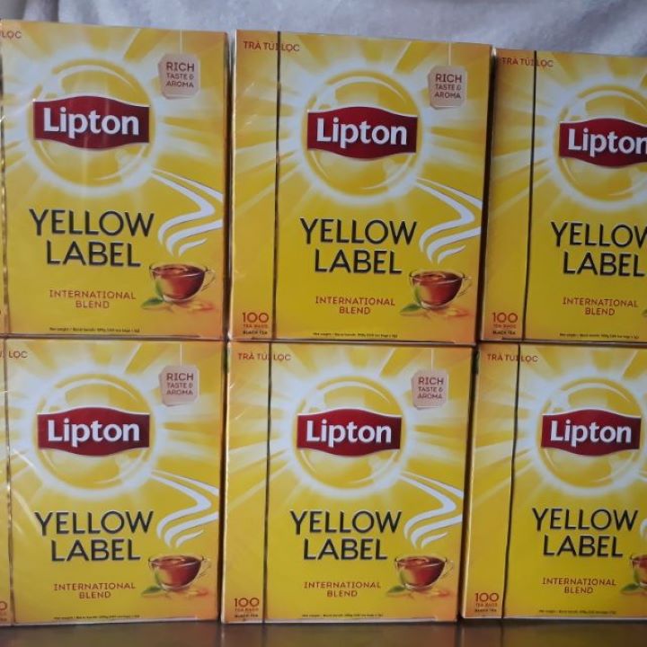 Trà Lipton Nhãn Vàng 100 Túi