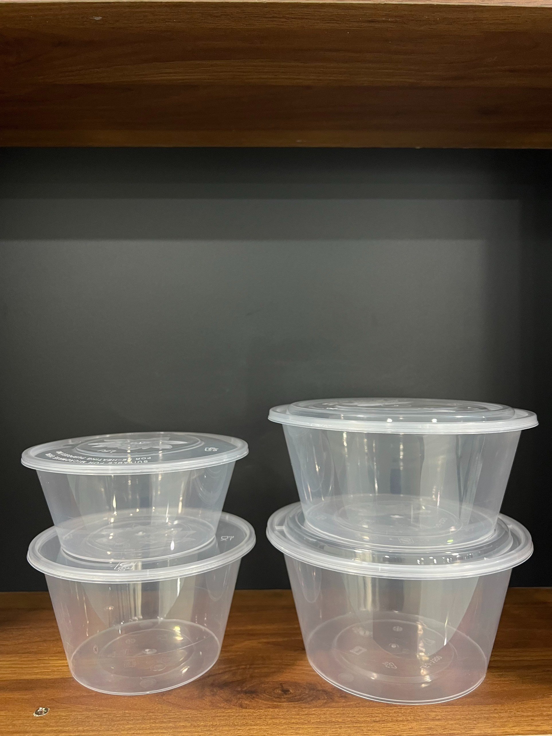 50 hộp nhựa 1000ml tròn dùng 1 lần có kèm nắp