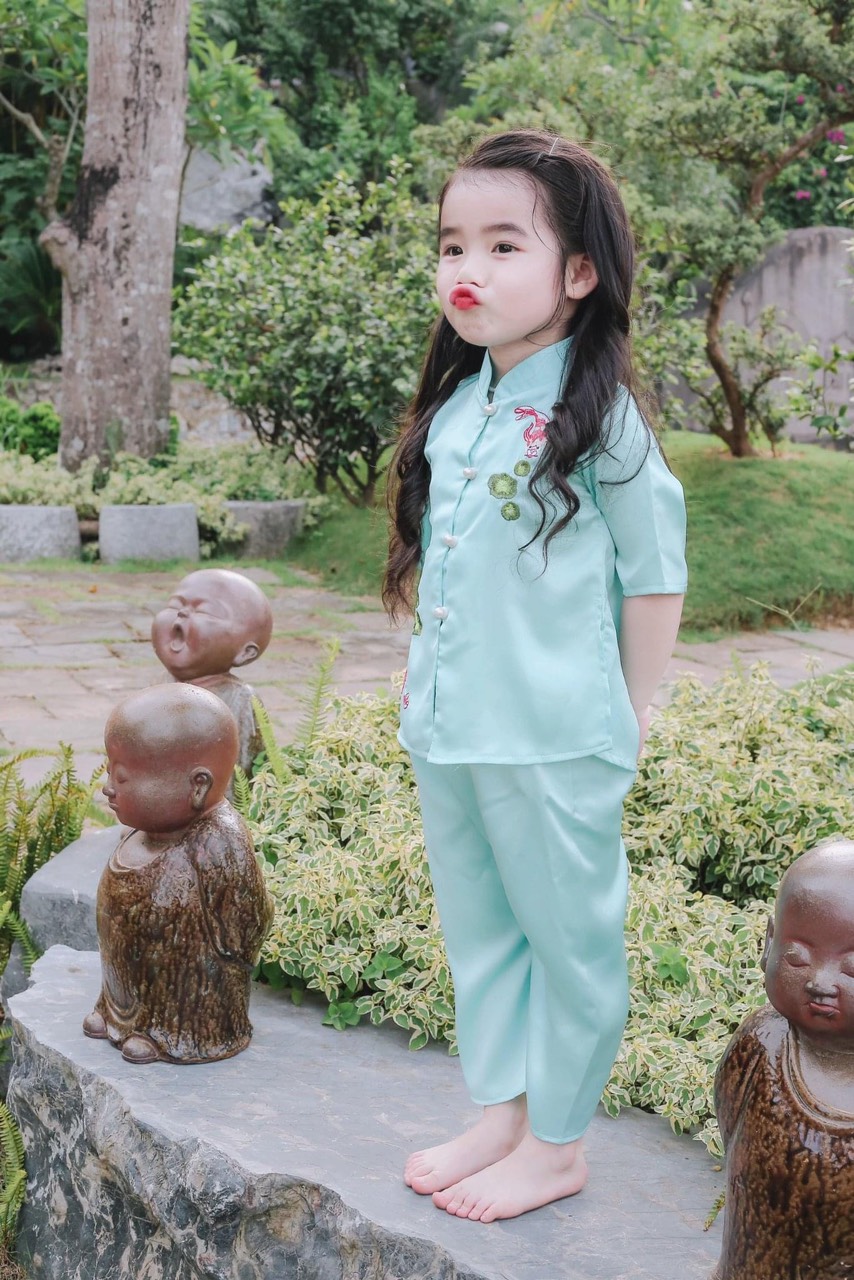 Đồ Lam Đi Chùa # SET Mẫu Cá Cho Mẹ và Bé# SET MẸ VÀ BÉ