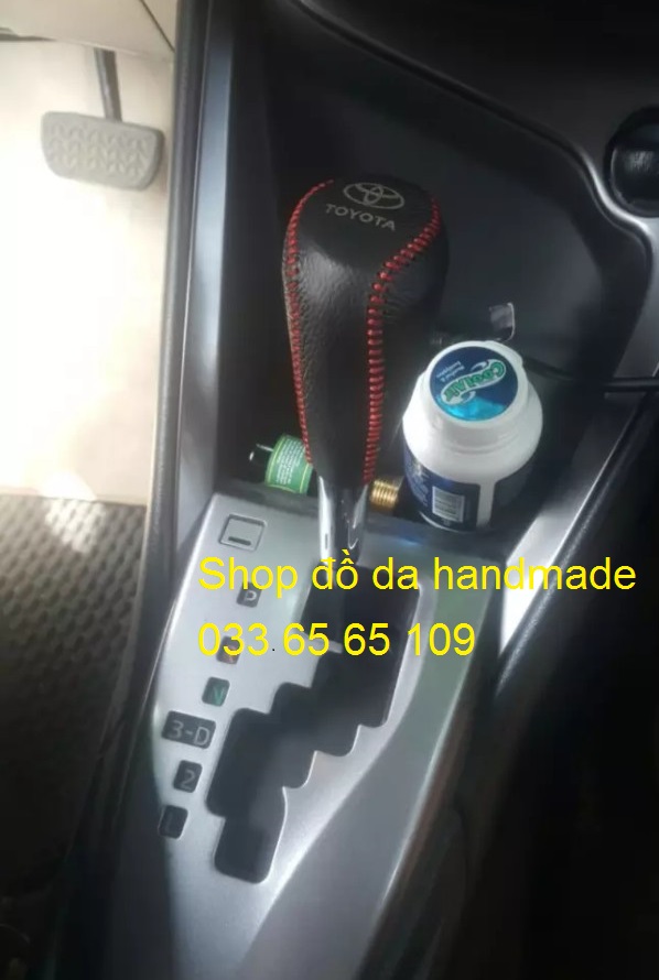 Bọc da cần số & phanh tay xe Toyota Altis (AT)