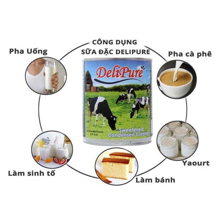 SỮA ĐẶC CÓ ĐƯỜNG DELIPURE LON 1KG