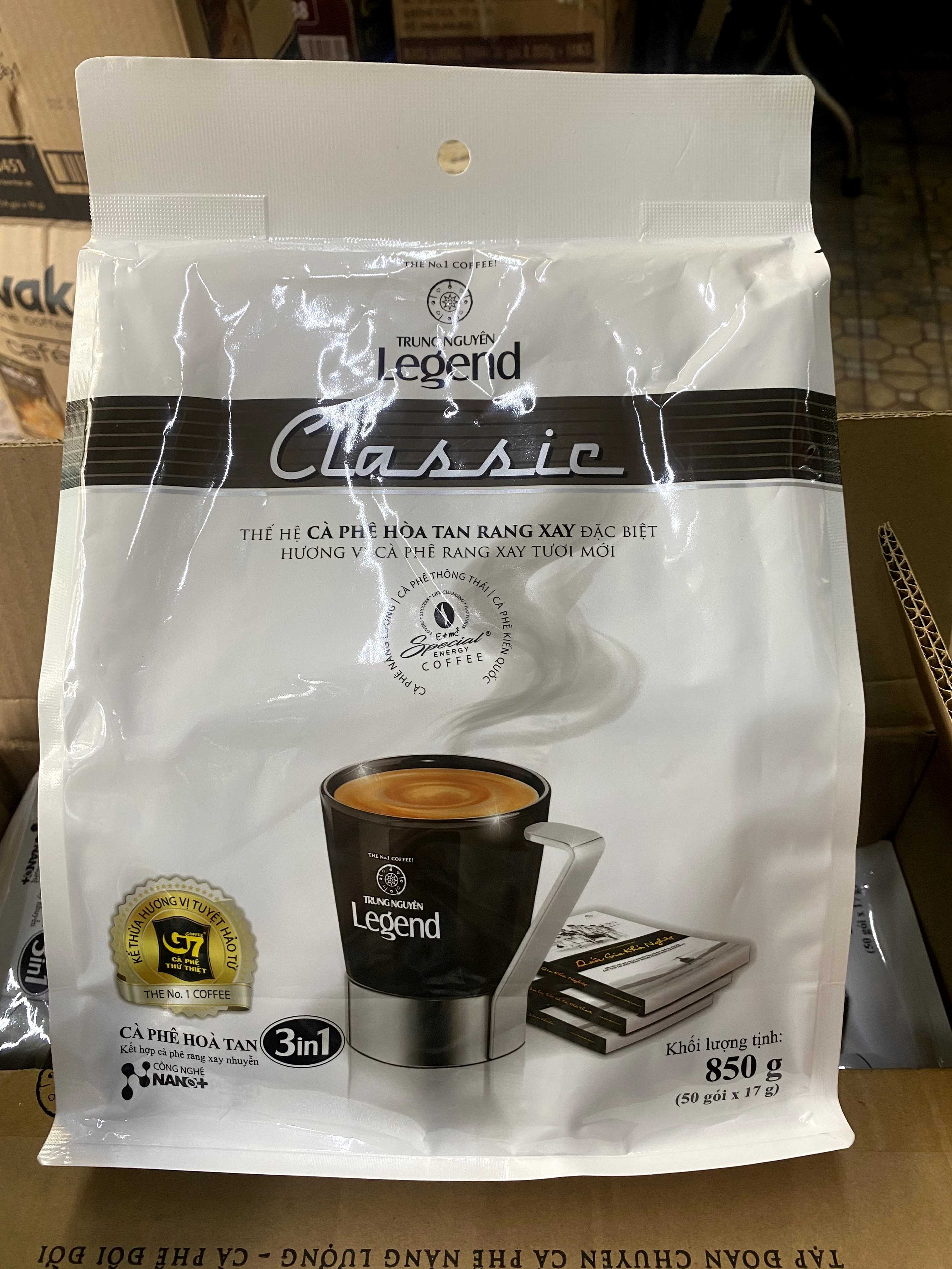 Cà Phê Hòa Tan Legend Classic Trung Nguyên 850g(50 gói x 17g)