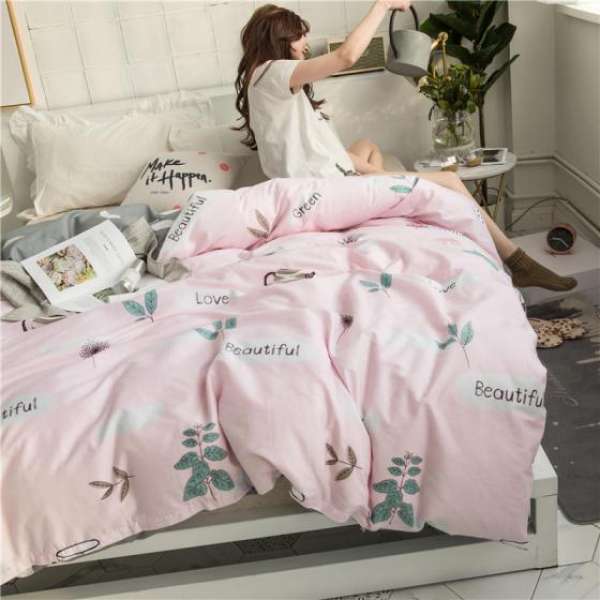 Giản Lược Bắc Âu 100% Cotton Vỏ Chăn Đơn Chiếc 100% Cotton Trong Gió Sinh Viên Duy Nhất Vỏ Chăn 200*230 Hai Người Duy Nhất Sản Phẩm Vỏ Chăn