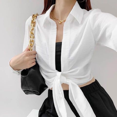 Rập giấy may áo sơ mi cột nơ mã 1134-