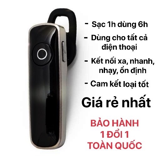 TAI NGHE BLUETOOTH T1 KÈM CÁP SẠC ÂM THANH ÊM HAY NHỎ GỌN - TAI NGHE BLUETOOTH NHÉT TAI KHÔNG DÂY DÙNG ĐƯỢC CHO MỌI DÒNG ĐIỆN THOẠI