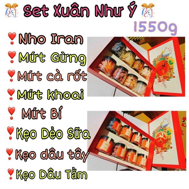 [HCM]SET QUÀ TẾT ( XUÂN NHƯ Ý ) [Loại Đặc Biệt] Hàng ngon nhà làm