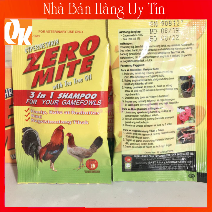 Zero Mite Bath Oil for Fighting Chickens 2 Packs