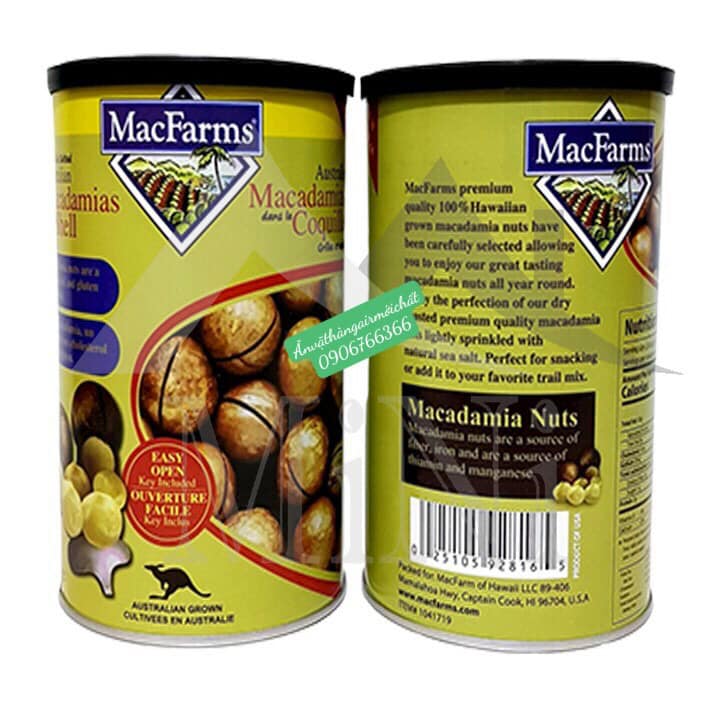 [DATE THÁNG 11/2027]HẠT MACCA MACFARMS CỦA ÚC HỘP 453 Gram