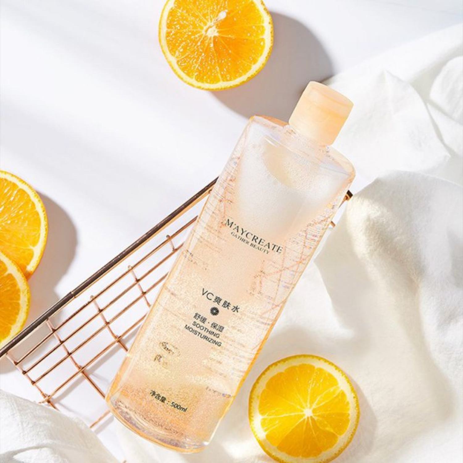 Nước Hoa Hồng Toner MAYCREATE 509ml Nắp Vàng