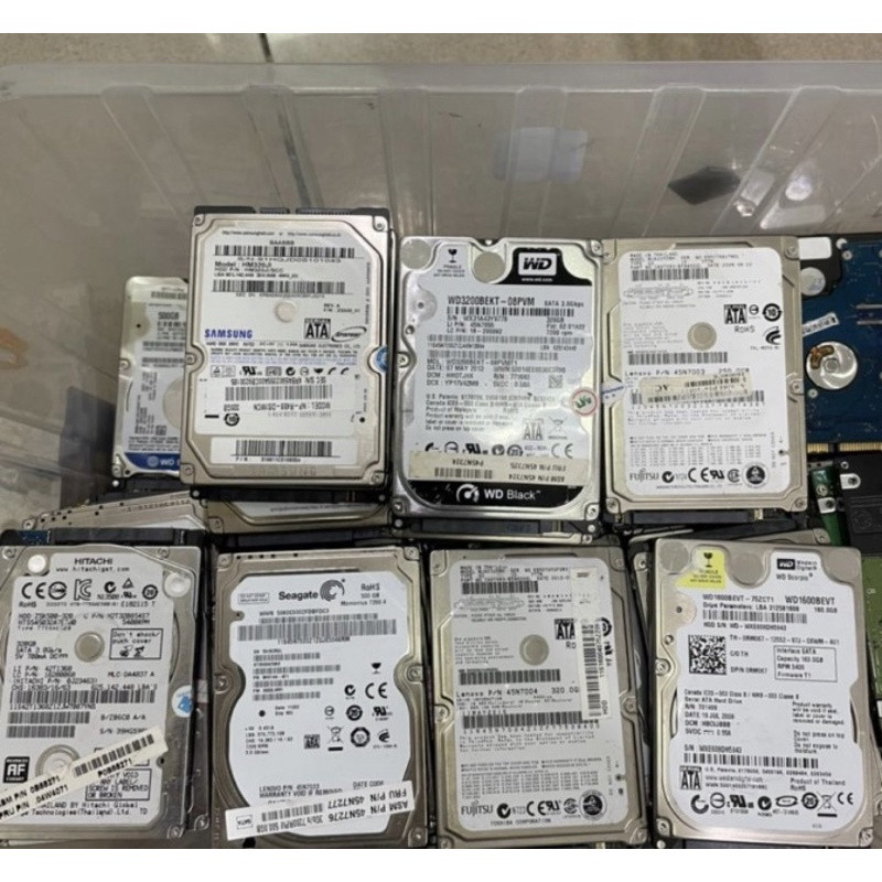 Ổ cứng hdd cũ 500gb 250gb 120gb dùng cho laptop, pc, đầu thu camera