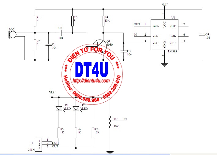 MODULE CẢM BIẾN ÂM THANH, MIC MODULE
