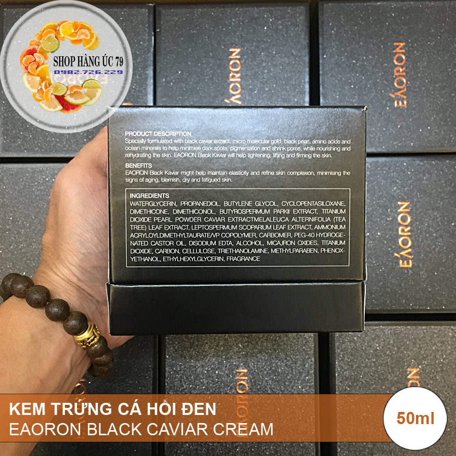 KEM TRỨNG CÁ HỒI ĐEN - EAORON BLACK CAVIAR CREAM