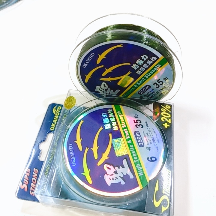 Cước câu cá OKMOTO 4 con cá dài 250m đủ số từ 1-10